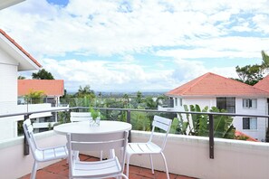 View from balcony - Pool and hinterland vistas
