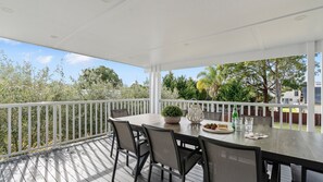 Outdoor dining area