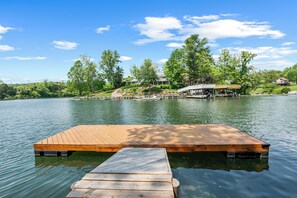 Scenic dock perfect for enjoying sunsets or fishing by the lake.