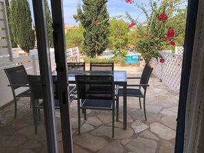 Spacious patio