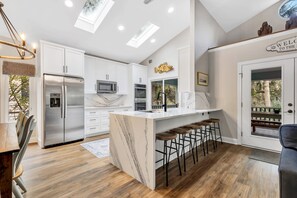 Newly Updated Kitchen in 2025 with everything necessary to cook and serve gourmet meals
