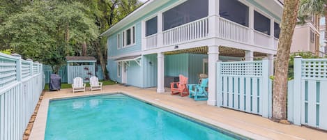 Discover the perfect beach getaway at 1 Bayberry Lane in South Forest Beach, a beautifully appointed home just steps from the ocean.