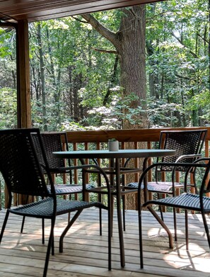 Main floor deck view into back yard