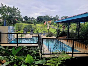 View of pool from terrace