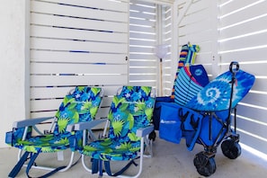 Everything you need for a perfect beach day! We provide all the beach gear for your family fun