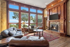 Living Area with Plush Seating, Lake View,