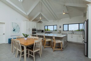 Upstairs living and dining area.