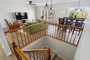 Open concept floor plan with picturesque views of the river.
