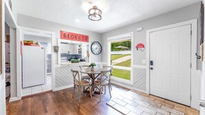 Enjoy your morning coffee and breakfast with natural light