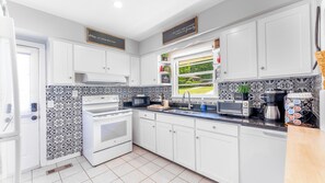 Feel at home with a fully-stocked kitchen