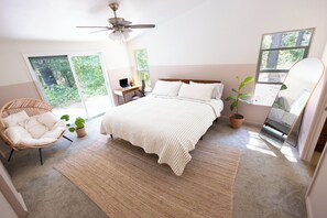 Bedroom 1, large bedroom with en suite bathroom.