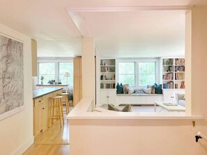 Quaint cozy three bedroom with large deck on river (417)
