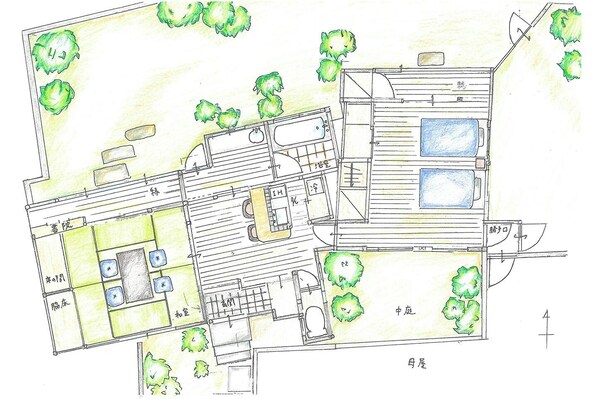 This is the floor plan of Mahoro no Yado.