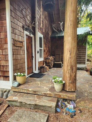 Cabin Front Door and Porcj