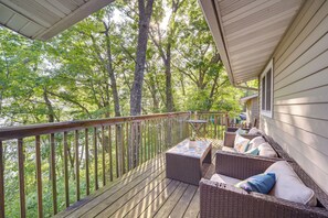 Private Deck | Outdoor Seating | Lake Views