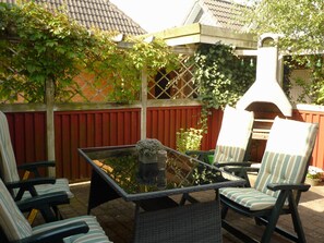Möblierte Terrasse
