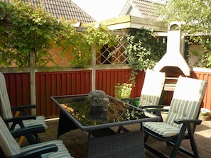 Möblierte Terrasse
