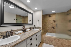 Full master bathroom