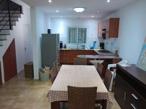 Dining and kitchen