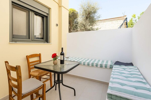Shaded Patio with Outdoor Dining Area