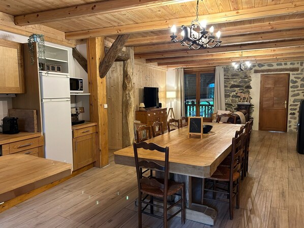 Dining room through to living room view