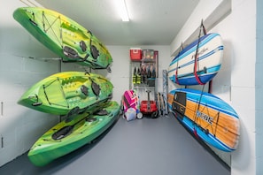 3 Kayaks and 2 SUPs