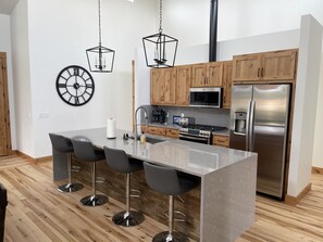 Fully stocked kitchen