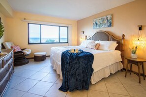 The master bedroom is king-sized bed with high quality linens and soft pillow that ensuring a comfort and relaxation.