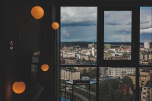 wonderful view of the city from the bedroom