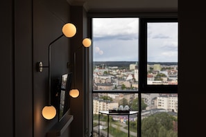 wonderful view of the city from the bedroom