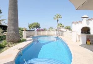 Terrace and pool