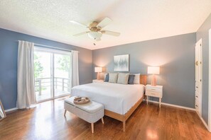 Wake up to serene lake views from the comfort of your king-sized bed—your personal retreat awaits.