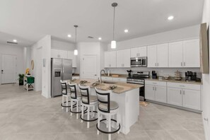"Elegant Kitchen Island Perfect for Entertaining"