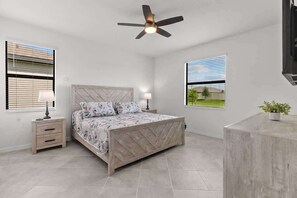 "Elegant Master Bedroom with King Bed"