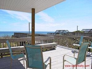 Oceanfront Deck w/ Covered Gazebo