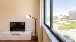 Our living area counts with a flat screen TV, for your entertainment!