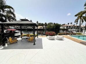 Backyard on the water