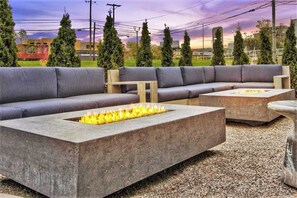 Patio area with fire pit