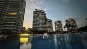 Our tower is the middle of 5 - the pool spans  them all.