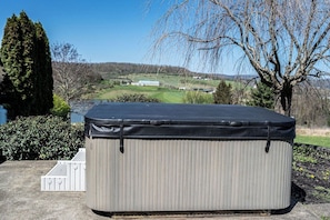 You'll absolutely love the view from the hot tub at anytime of day.