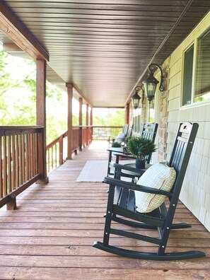 Take a seat in the front porch rockers with your morning cup of coffee!