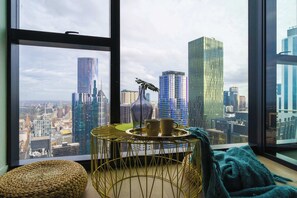 amazing city view from the balcony