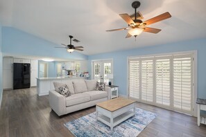 Expansive living room with smart and open concept layout