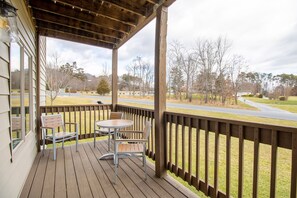 And a private deck perfect for relaxing