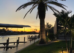 Stunning sunsets from your private dock