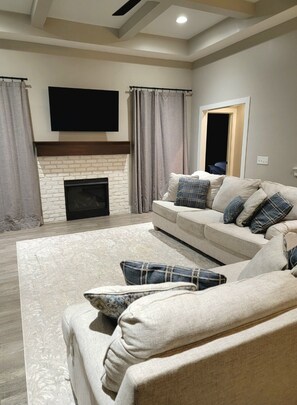 Living Room with Fireplace