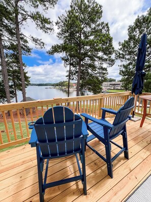 Morning coffee or late afternoon wine time right here in these chairs.