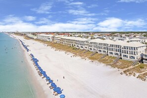 This Beachfront Home is located in the upscale, private neighborhood of Frangista Beach with easy access to all the dining and attractions of Miramar Beach and Destin.