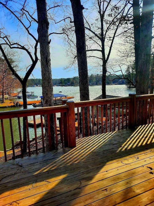 Overlooking the deck - a gorgeous elevated view.