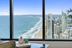 Spacious living area allows spectacular sunrises to be enjoyed every morning